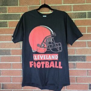 Port & Company Cleveland Browns Black T Shirt Size Large Cleveland Football